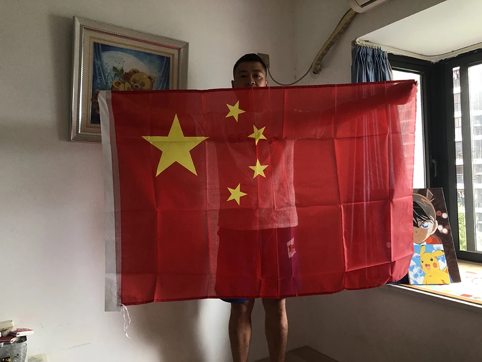 SKY FLAG-bandera China de 64x94, 96x144cm, bandera nacional China, cartel colgante, decoración para interiores y exteriores del hogar