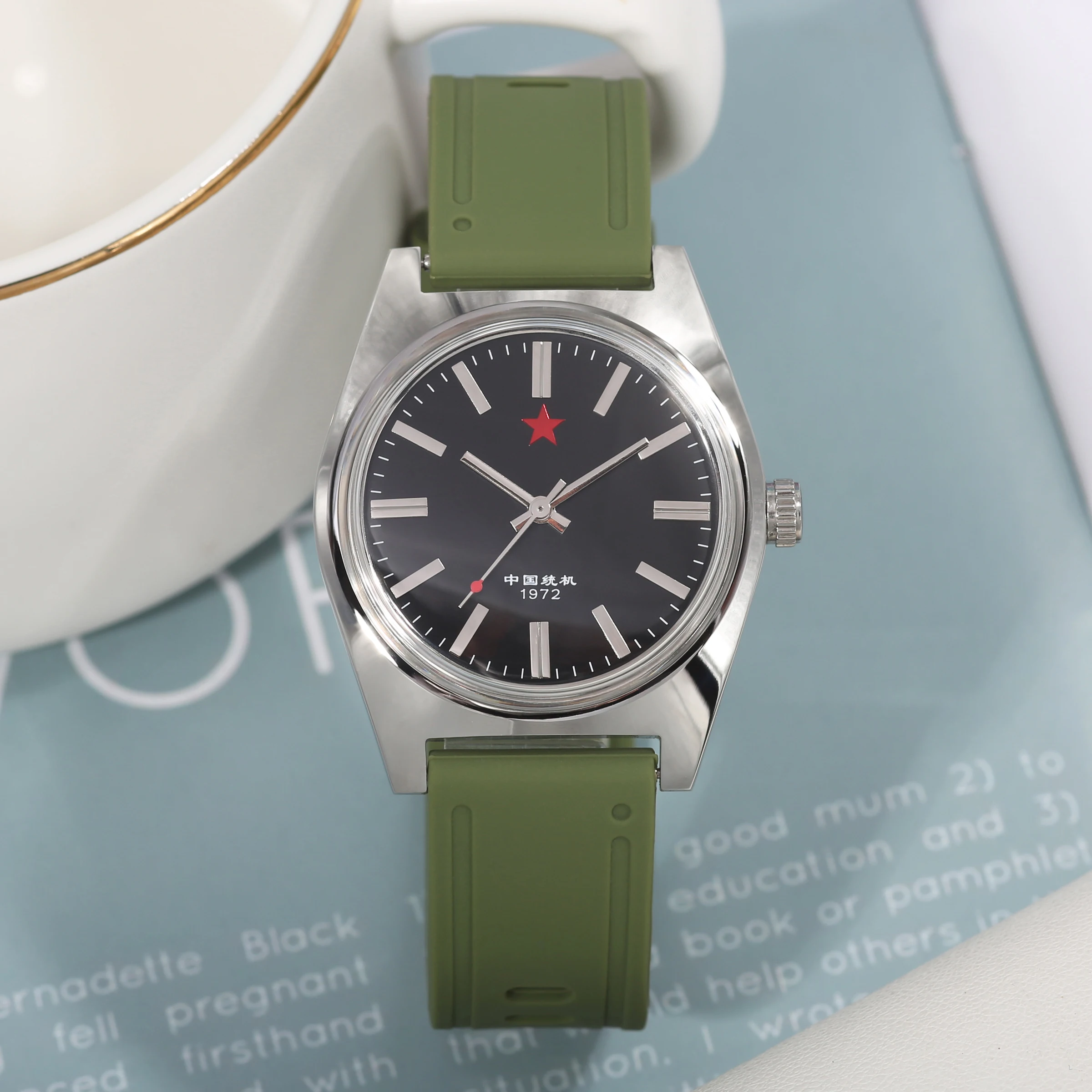 

Men’s Mechanical Watch Shanghai 7120 Manual Mechanical Movement 36Mm Retro Chinese Watch Suitable for Men’s Gifts