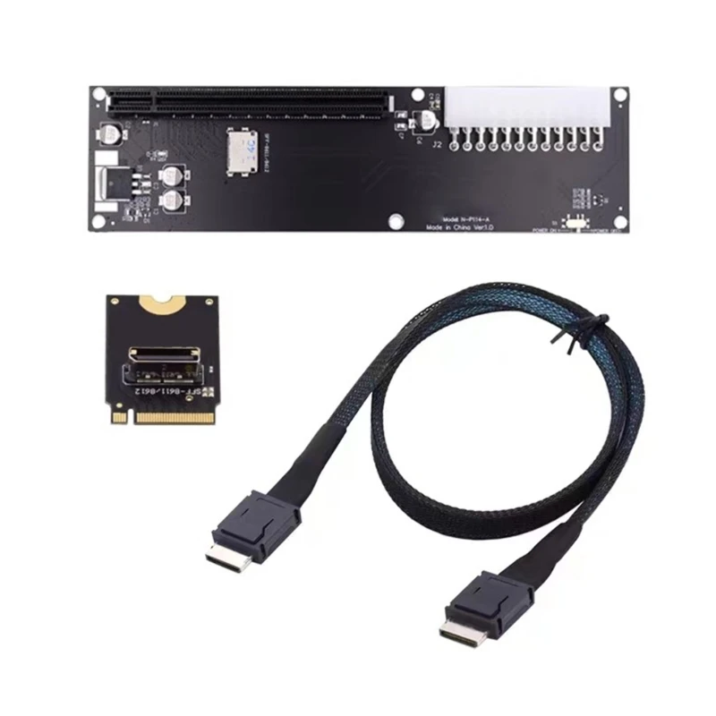 

Wide Compatibility PCIE3.0 Mkey M.2 to Oculink SFF8612 Adapters Expansion Board C1FD