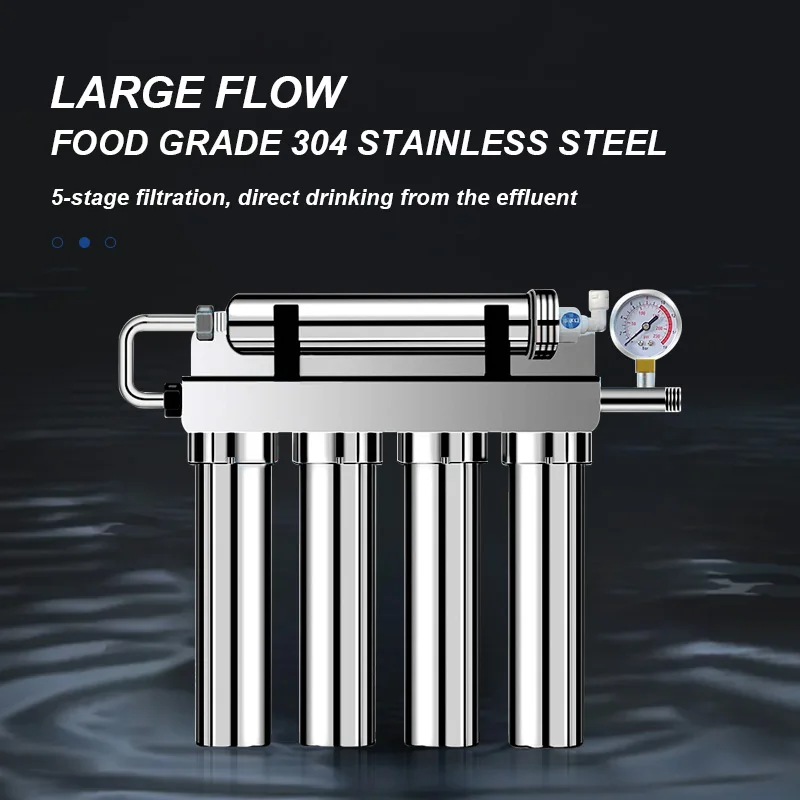 Hot sale high quality factory water treatment system under sink stainless steel drinking water filter purifier water purifier