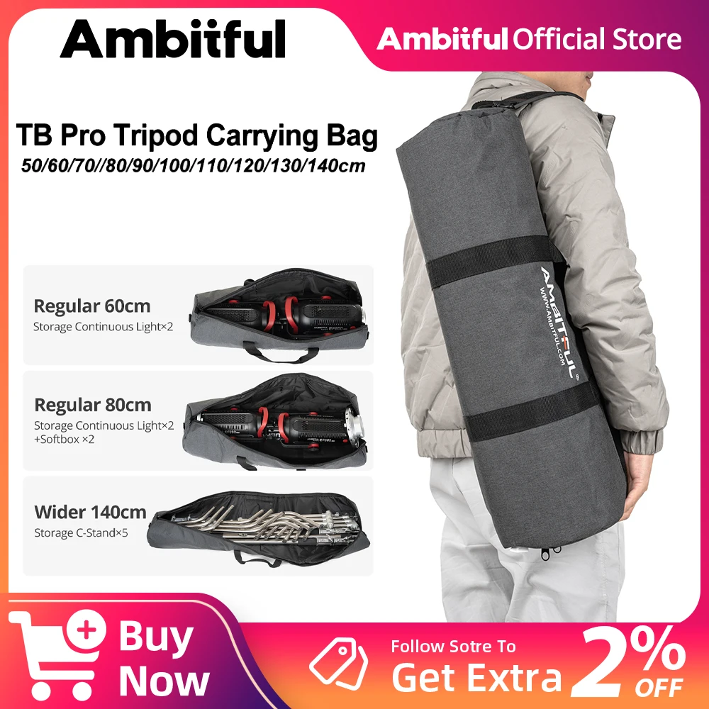 

NEW AMBITFUL TB Pro Photography Carrying Bag Mutilple Size With Shoulder Strap Thickened Protection
