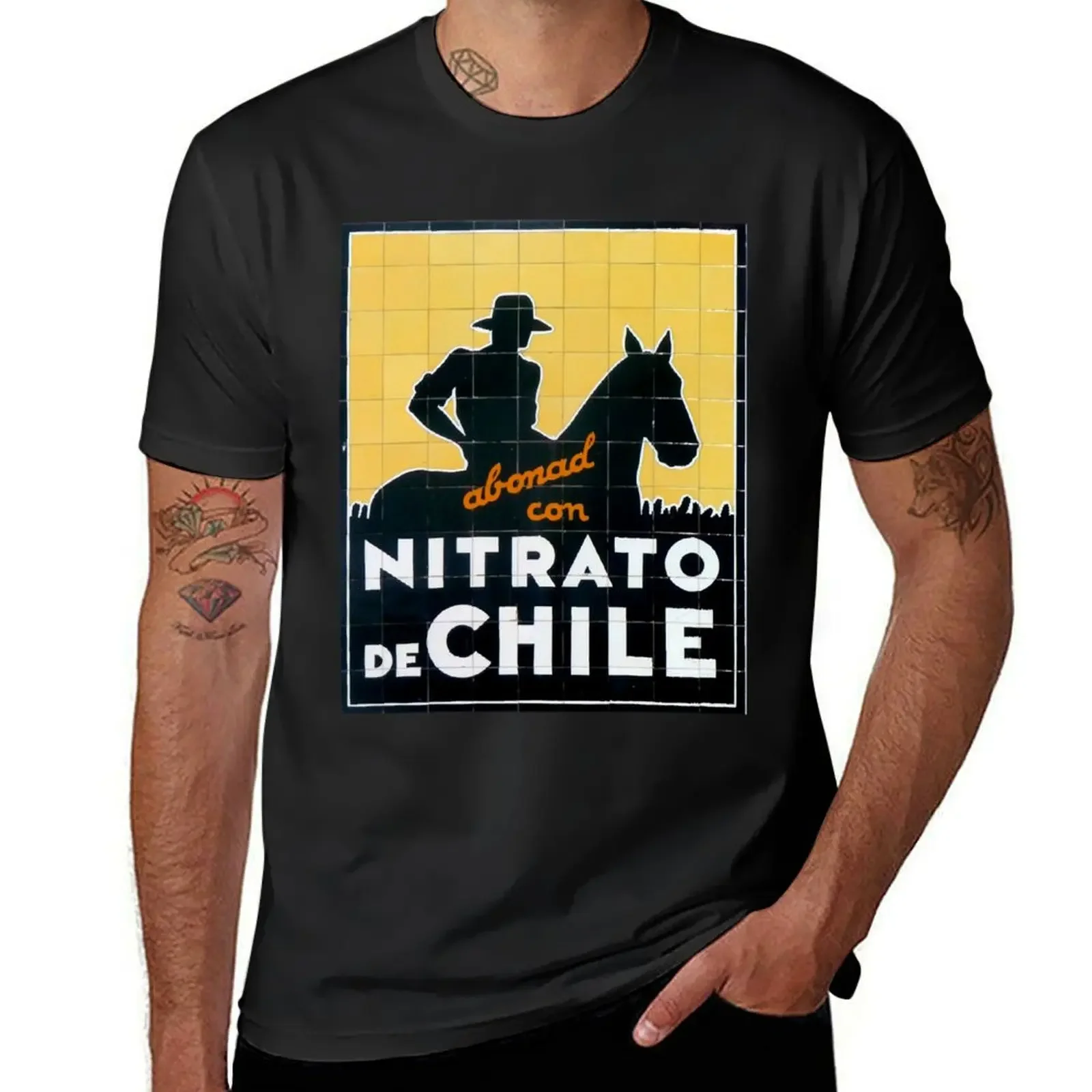 

Nitrato de chile old city spanish logo T-Shirt vintage quick-drying Funny t-shirt cute tops t shirt men 100℅ cotton