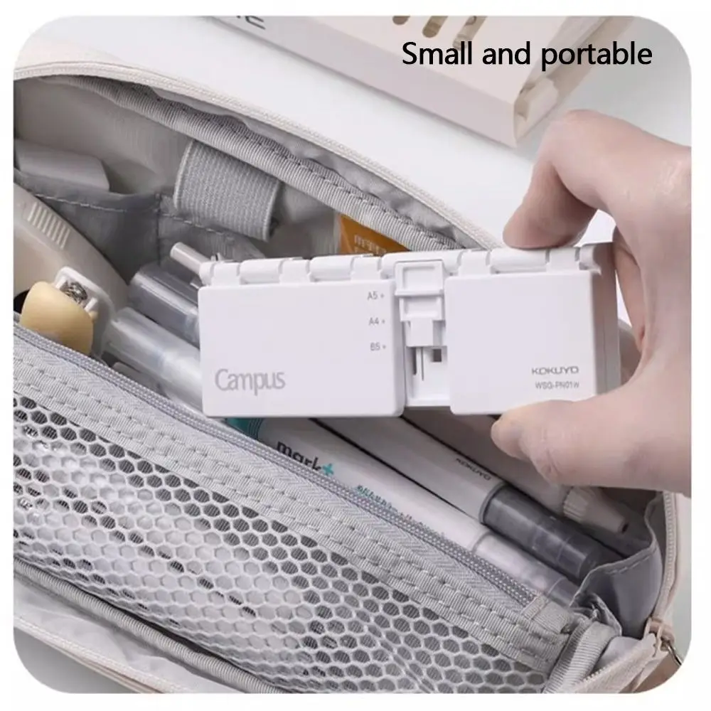 Punzonatrice manuale a 8 fori di alta qualità A5 B5 A4 Strumento per perforare carta Notebook a fogli mobili Leggero raccoglitore ad anelli
