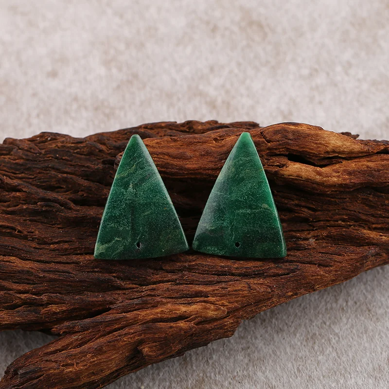B&F African Jade Earring Beads for Jewelry Making, Handmade Natural stones beads, Stones for jewelry Making Supplies