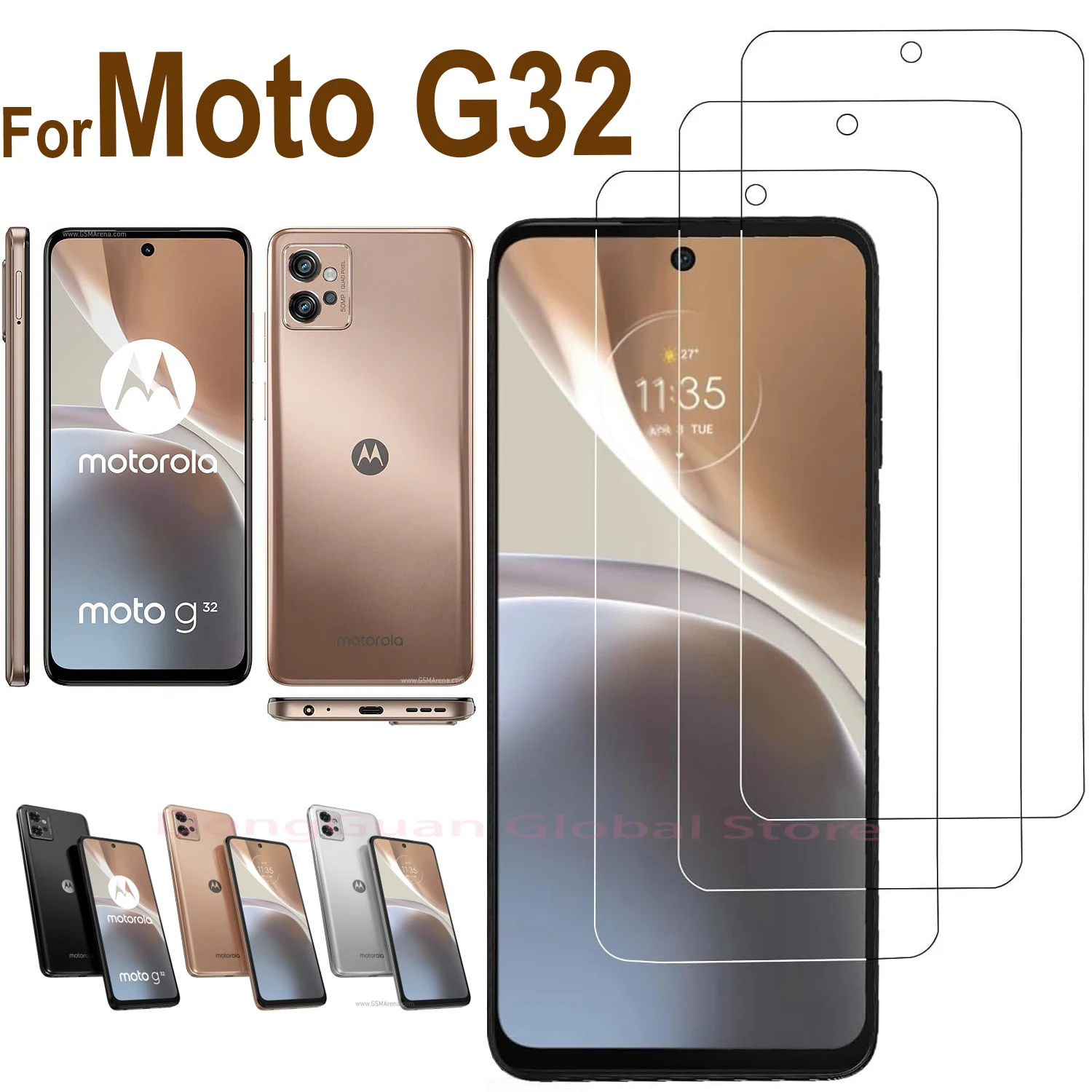

1/2/3/4Pcs For Motorola Moto G32 Tempered Glass Screen Protector Glass
