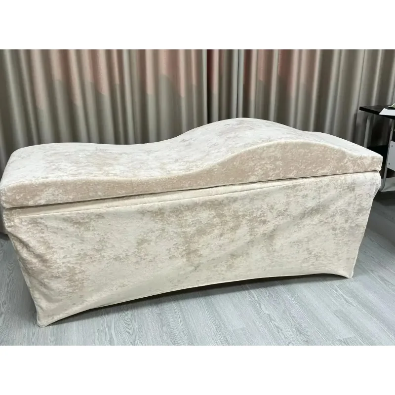 Beauty Salon Curved Extension Lash Bed Topper Velvet Massage Table Mattress Customized Eyelash Bed for Beauty Salon