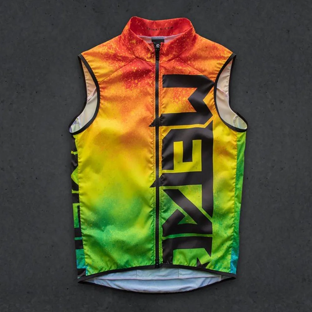 Twin Six 6 Cycling Vest Men Bicycle Jersey Sleeveless Windproof Water Repellent Lightweight Breathable Mesh Bike Gilet Ciclismo