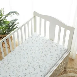 70x130x22cm Baby Fitted Sheet Newborn Soft Cotton Crib Bed Sheet Children Mattress Cover Protector Solid Color