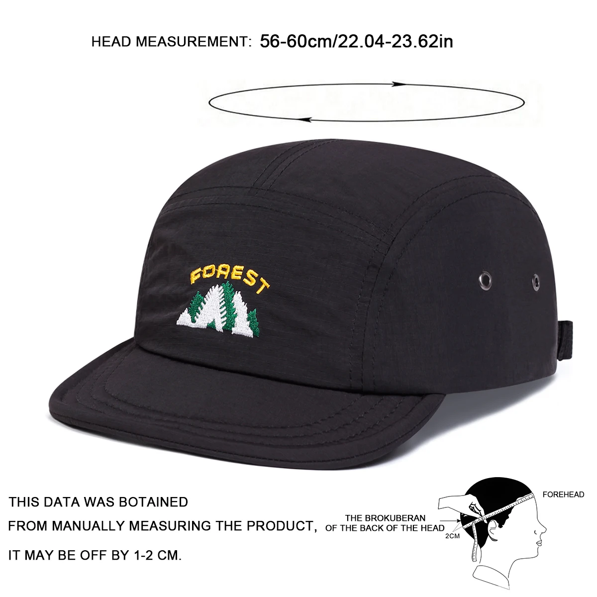 Unisex FOREST Embroidery Quick Drying Baseball Caps Spring Summer Outdoor Adjustable Casual Hats Sunscreen Hat Sports Cap