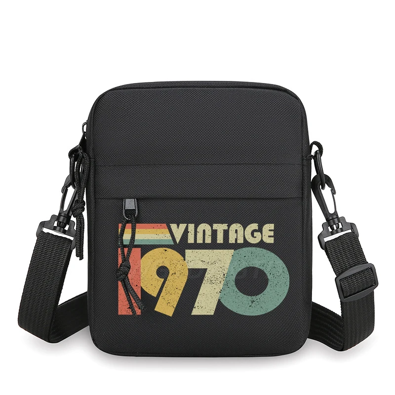 Harajuku 1970 To 1989 Print Design Mini Shoulder Bags Women Men Birthday Anniversary Gifts Lightweight Messenger Bag