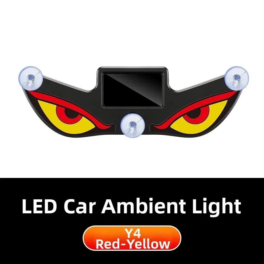 Blinking Moving Eyes Solar Demon Eye Light Suction Cup Installation Suction Cup Mount Anti-Rear-End Light Warning Flashing