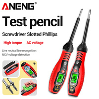 ANENG B19 Cross/flat Screwdriver Pen Small Handheld Test Pencil Non-contact Detection 30-1000V Voltage Buzzer Breakpoint Finder