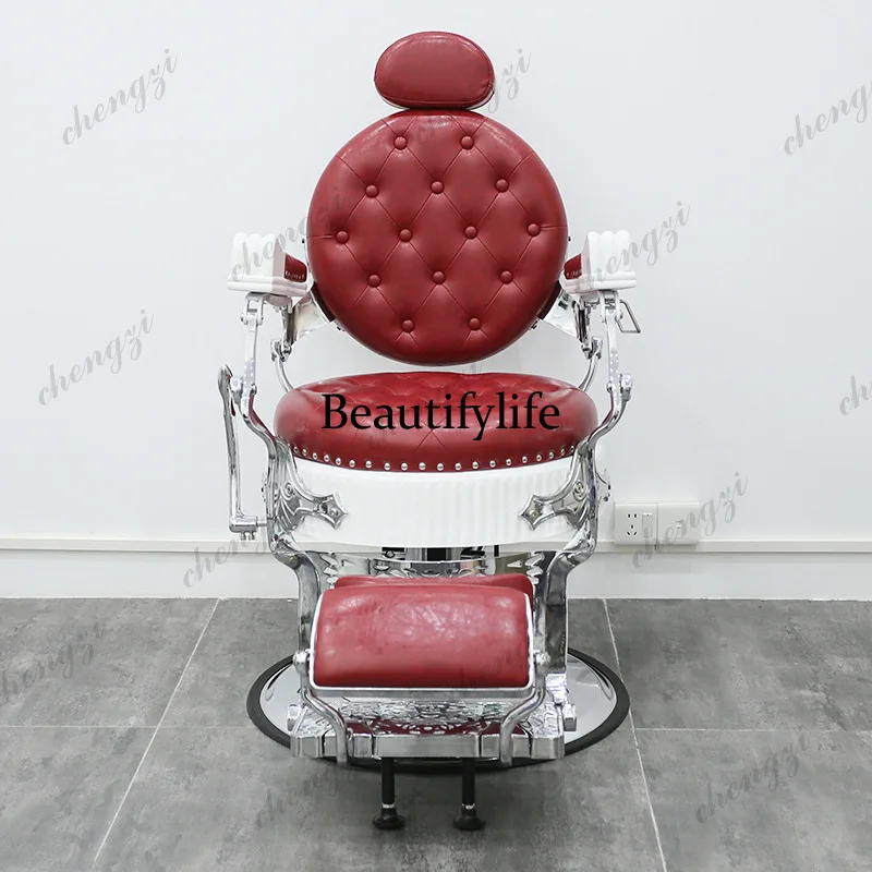 k182  Men's Professional Barber Chair Shaving Design Luxury Queen Elegant Barber Chair Pedicure Nail Salon Furniture