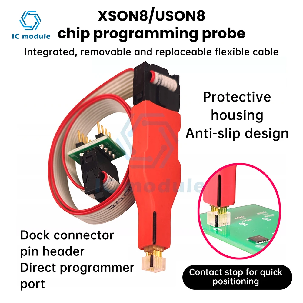 

USON8 XSON8 Non-Disassembly Chip Spring Pin Test Probe Programmer for Hard Drive Data Recovery and E-Flash Programming