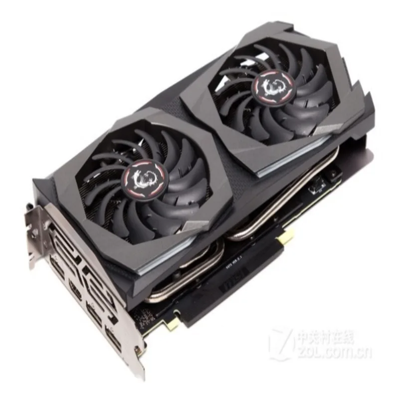 بطاقة رسومات MSI GeForce GTX 1660 SUPER GAMING X مستعملة 6 جيجابايت GDDR6 192 بت PCI-E 3.0 × 16 8Pin gtx 1