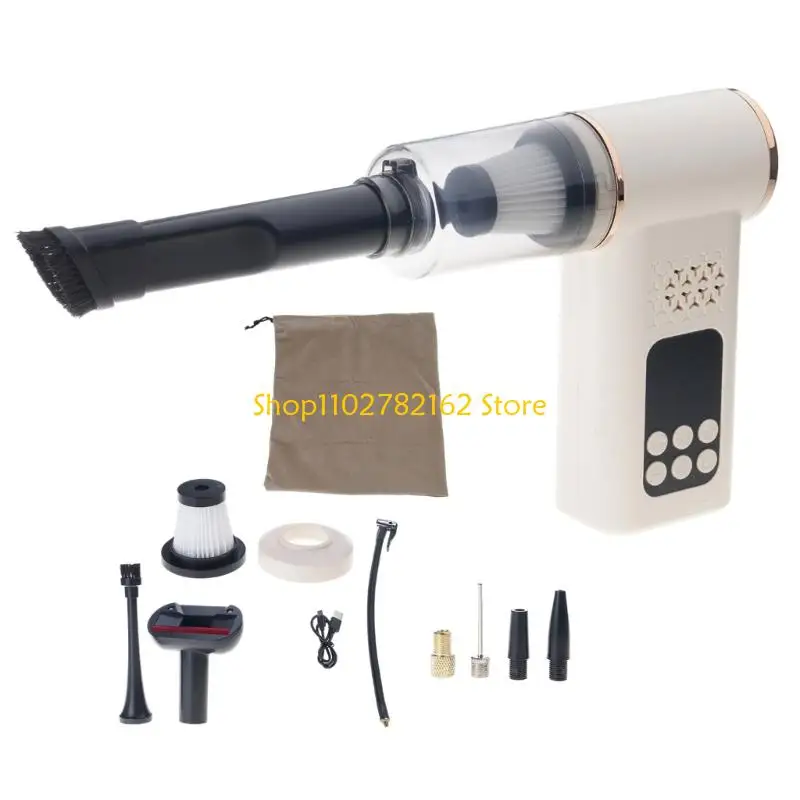 

547B Portable ABS Material Car Vacuum and Tire Intelligent Control for Precise Pressure Monitoring Cordless Design