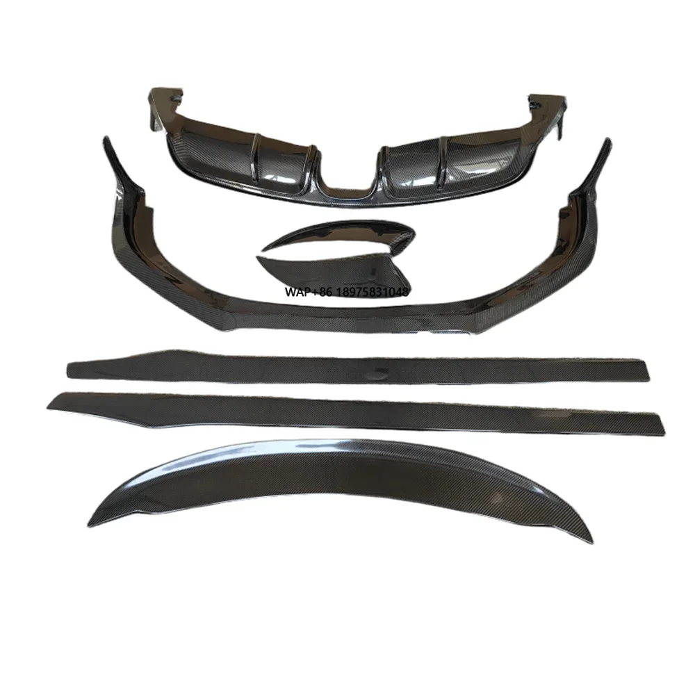 

2012-2015 for 981 GTS Carbon Fiber CM Style Body Kit Includes Front Lip Side Skirt Rear Diffuser Spoiler