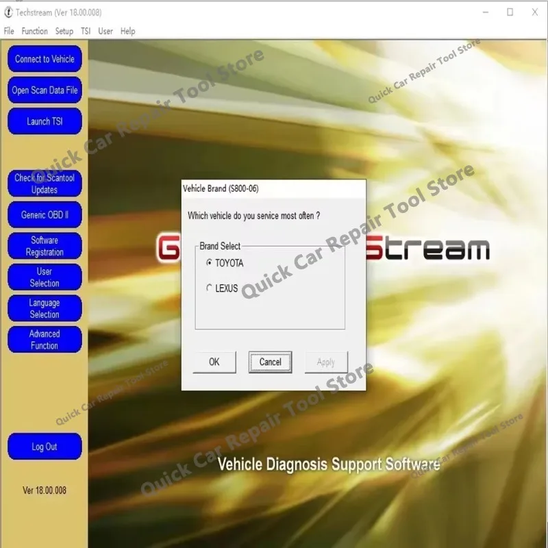 MINI VCI Techstream 17.10.012 obd2 scanner Software coding diagnose car scanning OTC Scanner ECM ECU coding diagnose for To-yota