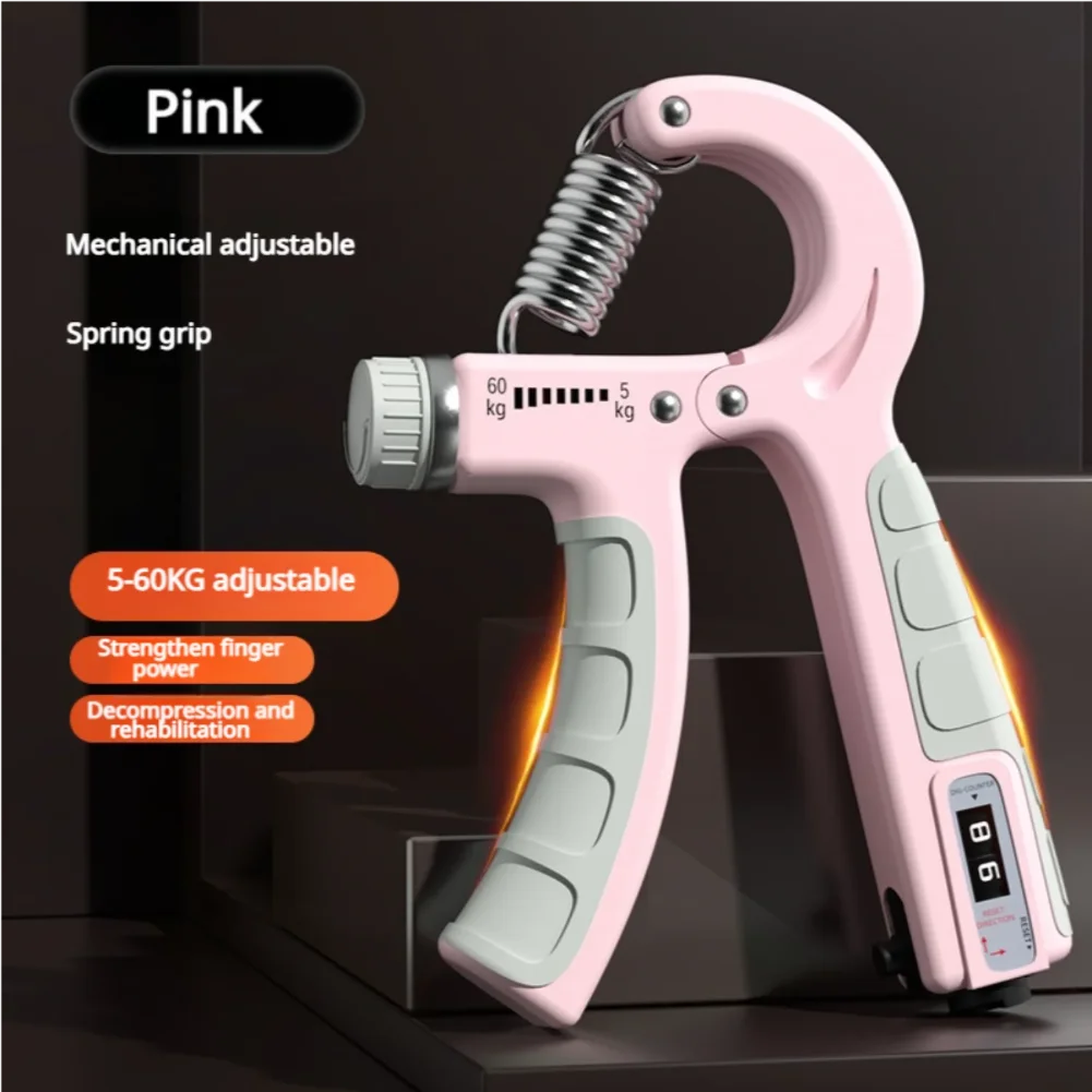 5-60 كجم قبضة قوة المدرب اليد ضغط الساعد قوة المدرب قابل للتعديل المقاومة قبضة اليد قوة المدرب استعادة العضلات