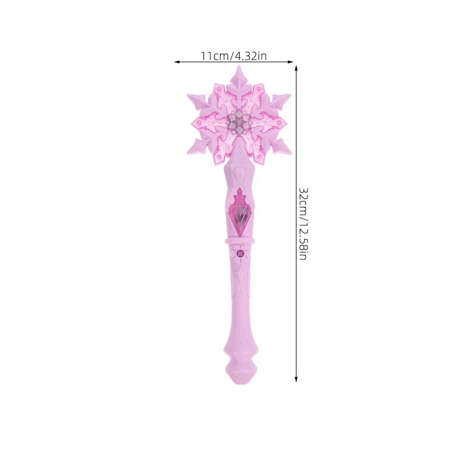 Cosplay Light Up Wand Glow Snow Stick Glow Stick Princess Queen Role Play Wand Christmas Halloween Children Gifts