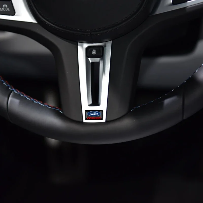 10 قطعة سيارة الديكور متعددة الوظائف زر شعار نمط ملصق لفورد فييستا EcoSport مرافقة الحارس مونديو موستانج التركيز 2 3 #5