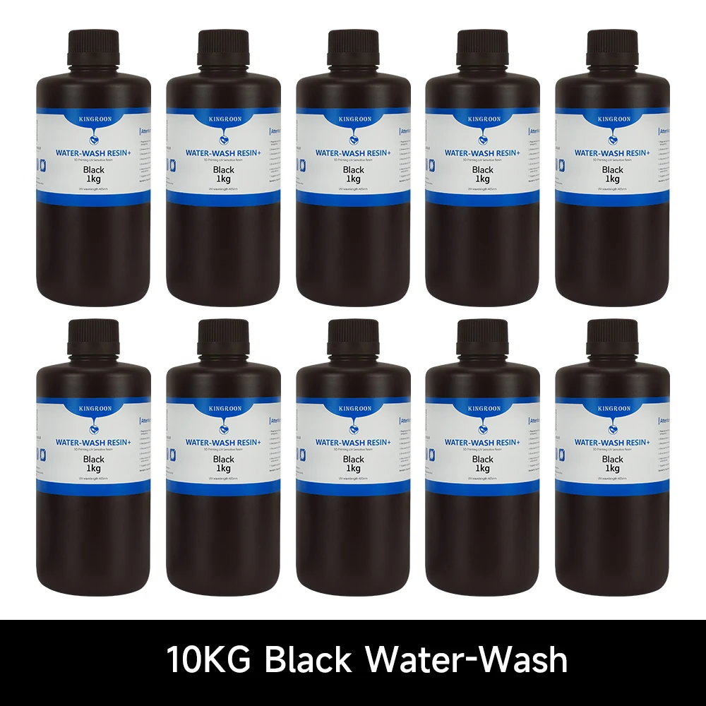 10KG standaard / waterwasbare hars 405nm UV-uitharding Lage geur Lage viscositeit fotopolymeerhars voor hars 3D-printers