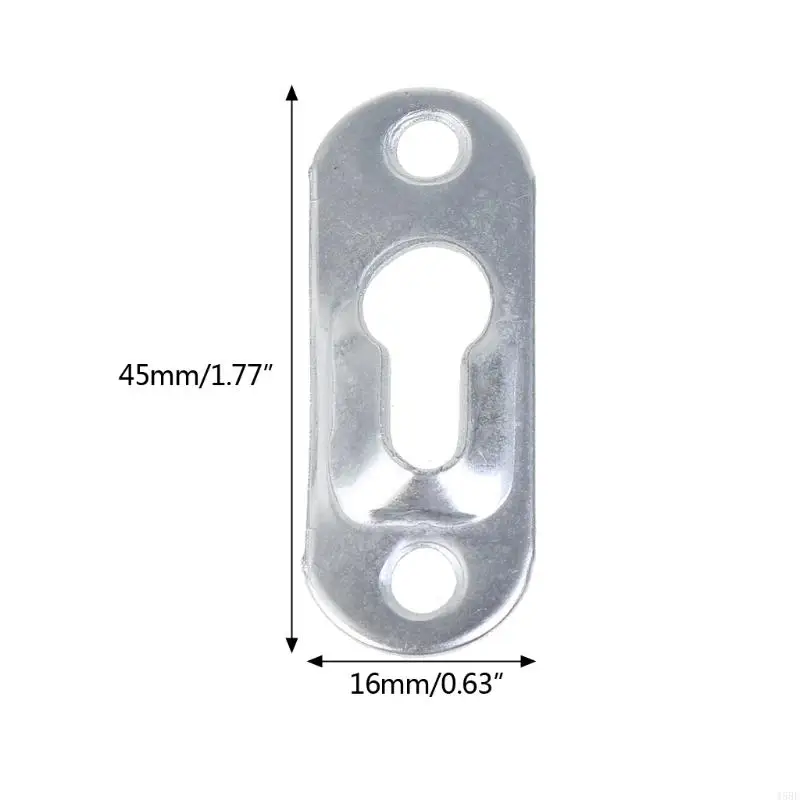 45BE 20 Pieces Single Keyhole Hangers Keyhole Hanging Plates Brackets Metal Fasteners