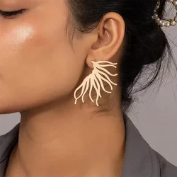 Simple Geometric Metal Stud Earrings For Women Party OL Holiday Fashion Jewelry Ear Accessories CE065