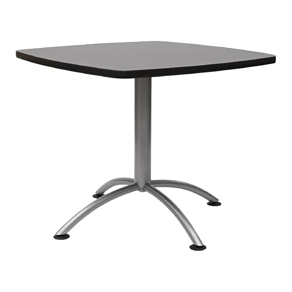 

Square Cae Table, Indoor/Outdoor, Commercial Grade, Graphite Granite and Silver, 36” W x 36” L x 30”