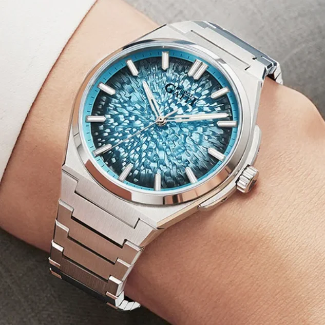 

BONEST GATTI Men Automatic Watch Vintage 41mm Mechanical Wristwatch 50M Waterproof Luminous Sapphire Mirror Engraving Dial