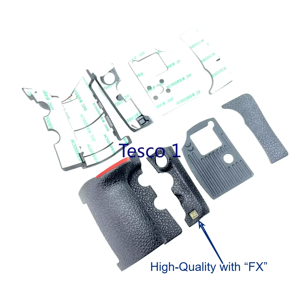 

НОВЫЙ 4 шт., 1 комплект, высококачественная крышка корпуса, передняя ручка, боковая резина для большого пальца с FX для Nikon D810 D810A, запасная часть для камеры