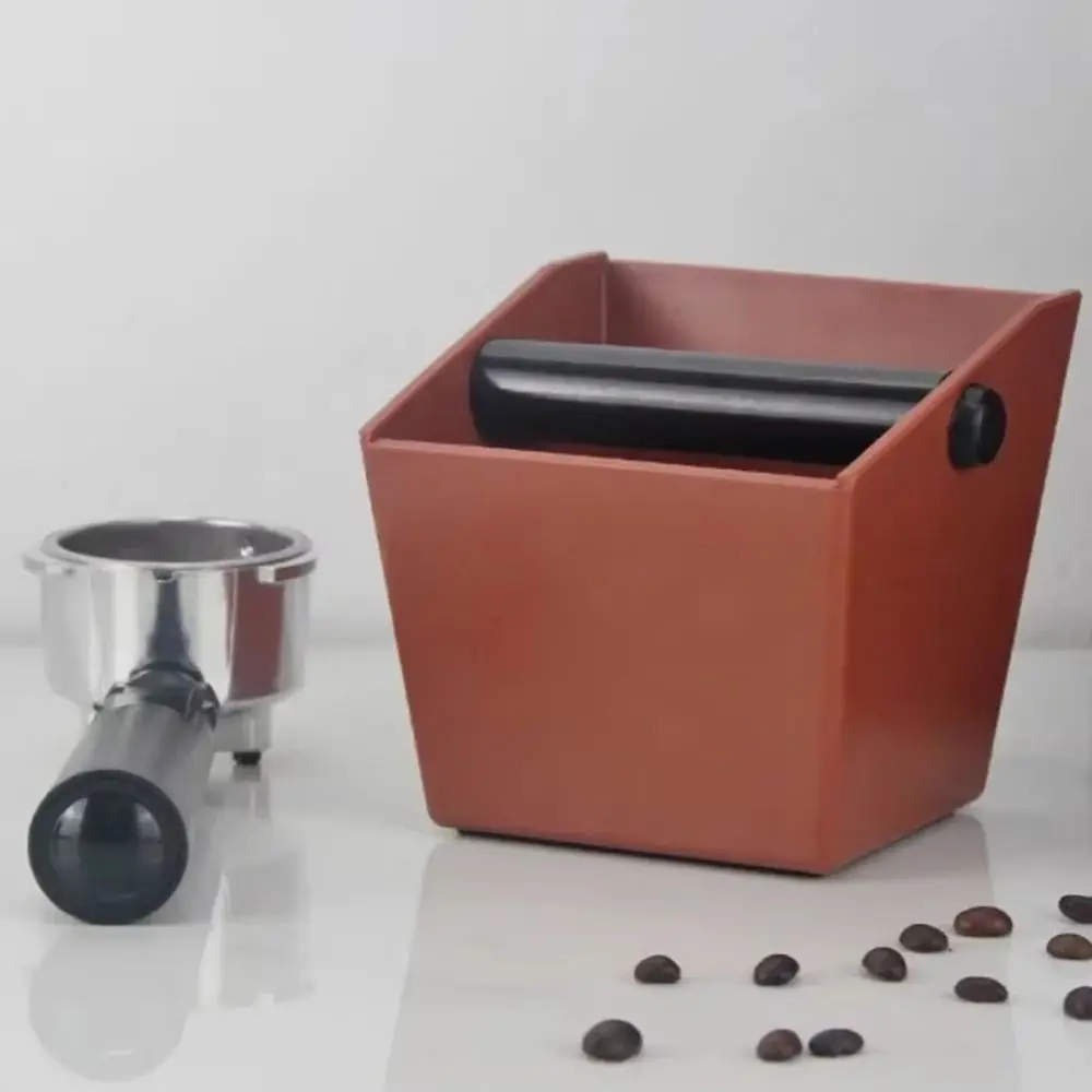 Anti Slip Coffee Grounds Bucket Semi-automatic Diagonal Mouth Espresso Dump Bin Space Saving Reusable Coffee Knock Box Household