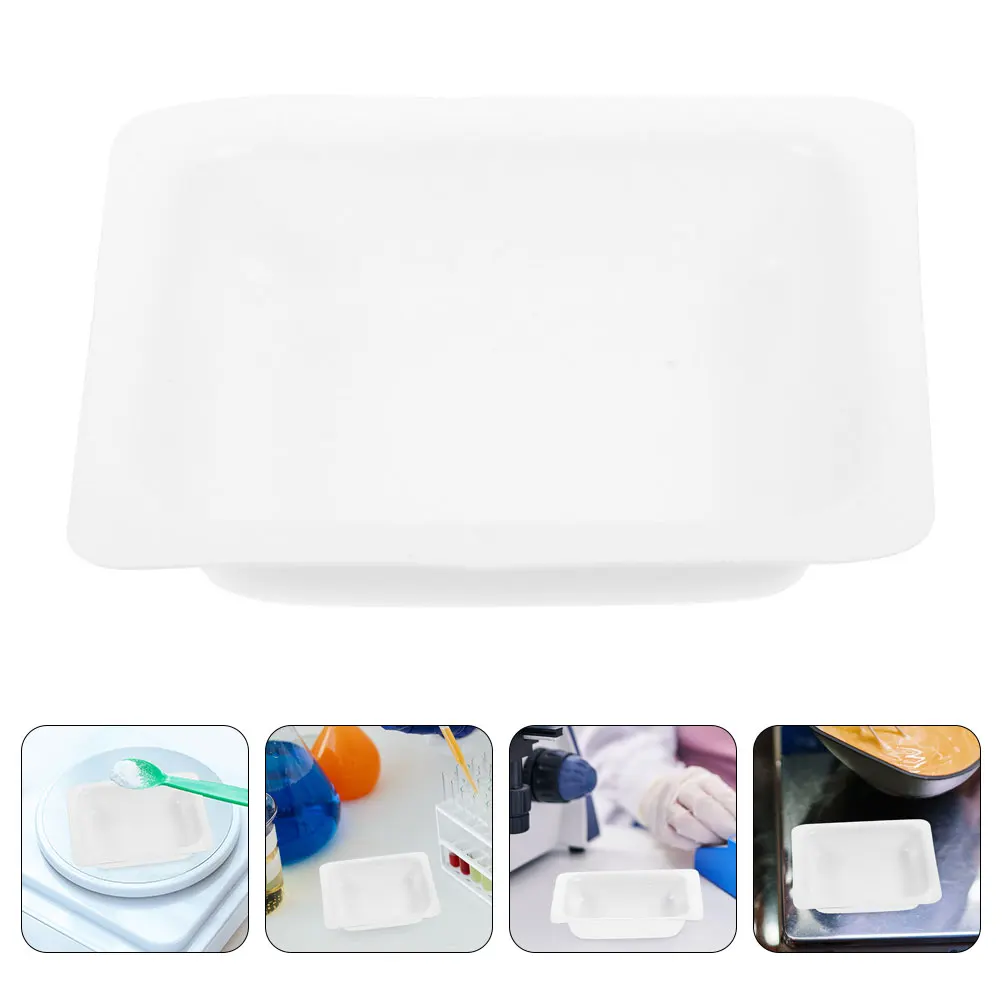 

10Pcs Plastic Weighing Boats Lab Tray for Powder Liquid Measurement Scale Square Weigh Dishes Laboratory Supplies Science