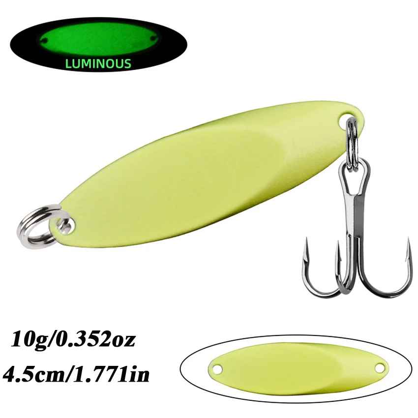 1 stücke 65g 56g 42g-5g Metall Leucht Spinner Löffel Forelle Angeln Locken Harten Köder pailletten Noise Paillette Künstliche Köder Harten Köder