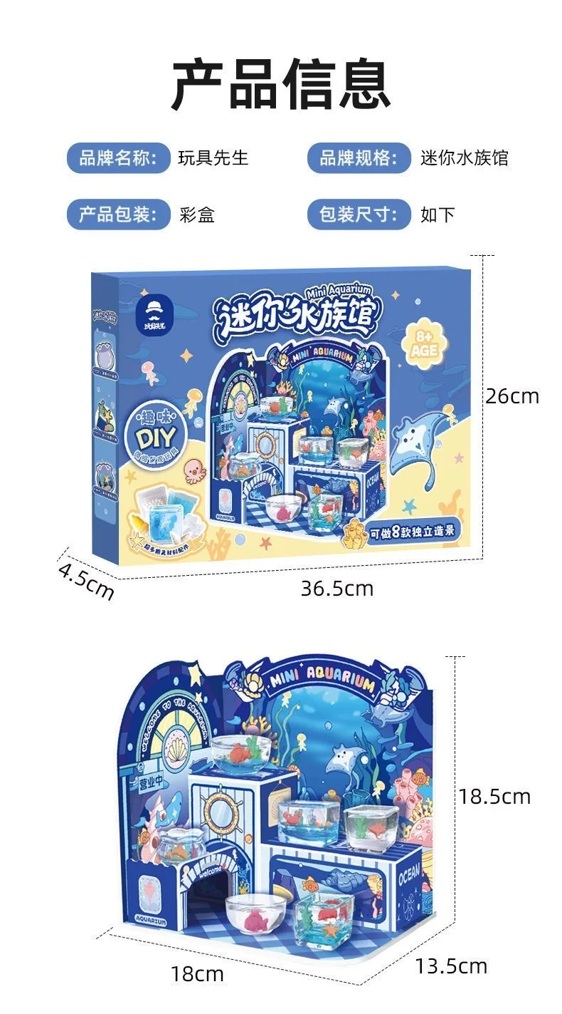 Mini-Aquarium-DIY-Set – handgefertigtes Mikrolandschaftsspielzeug für Kinder, als Geschenk