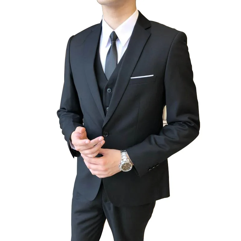 D2077 Herrenanzüge, professionelle formelle Kleidung, Business-Casual-Slim-Anzüge im koreanischen Stil, Trauzeuge, Bräutigam-Hochzeitskleid