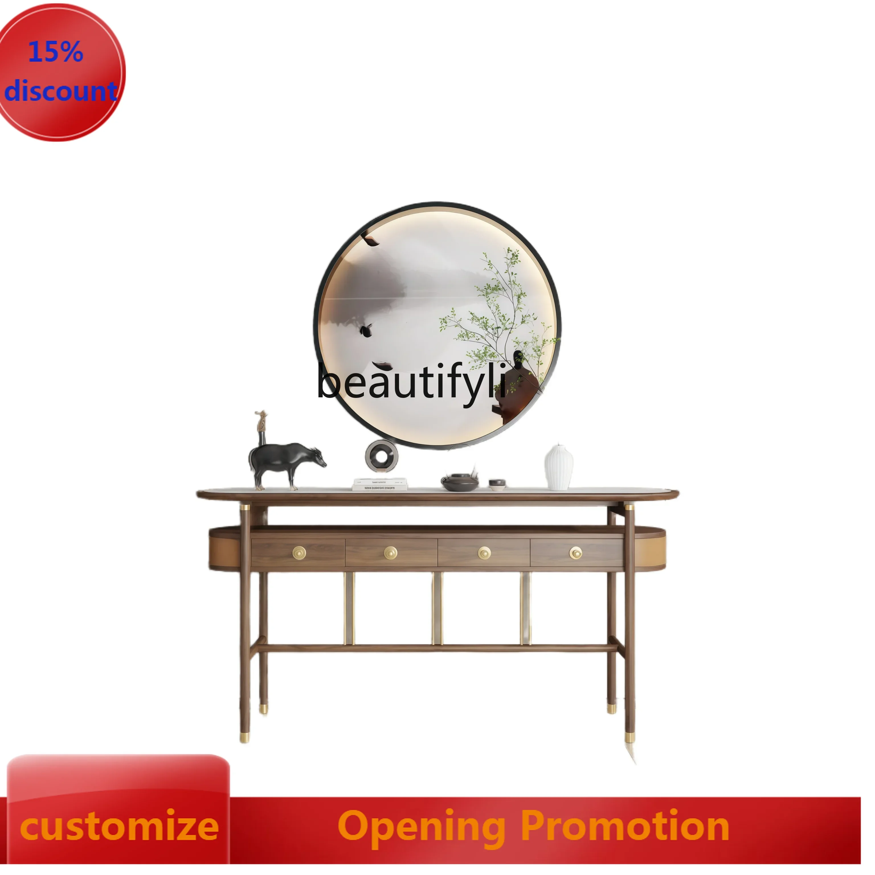 

ss8350 Entrance table, living room table, long case and narrow end view entrance table