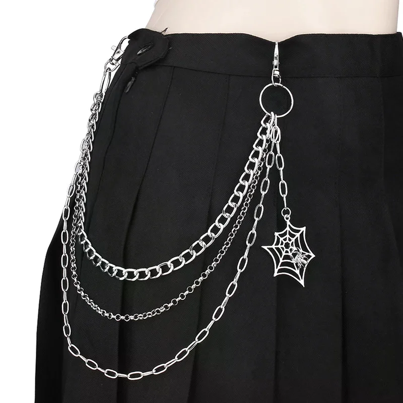 Fashion Punk Metal Pants Chain - Jeans Pants Fashion Men บทวิจารณ์และราคา