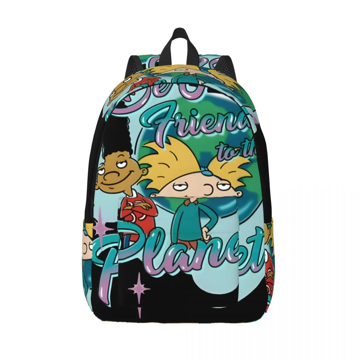 

Daily Cool Daypack For Work Office Sturdy Shoulder Hey Arnold For Boy Girl Knapsack Back To School Gift