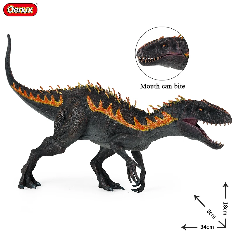 New Savage Jurassic Indominus Rex Tyrannosaurus Action Figures Open Mouth Dinossauro Animals Model Collection Kids Toys Gifts