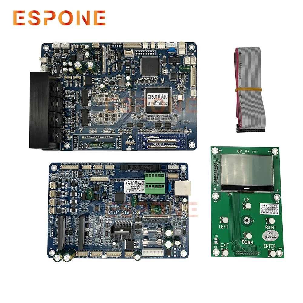 ESPONE-Grande Formato Upgrade Board Kit para DX5/DX7, converter para Xp600, cabeça única conversão Kit para Eco solvente/impressora de tinta UV