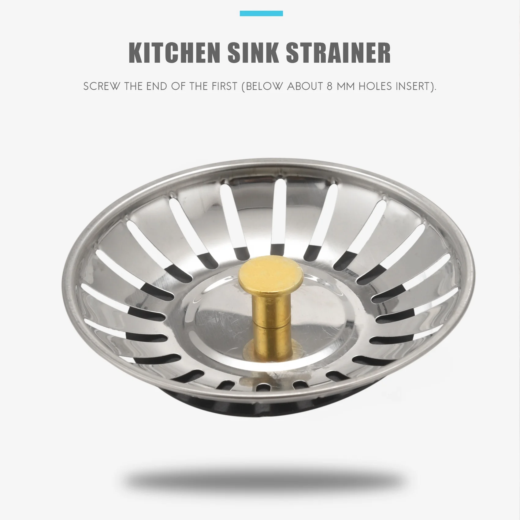 AT77 Kitchen Sink Strainer Drainer Draining Waste Plug