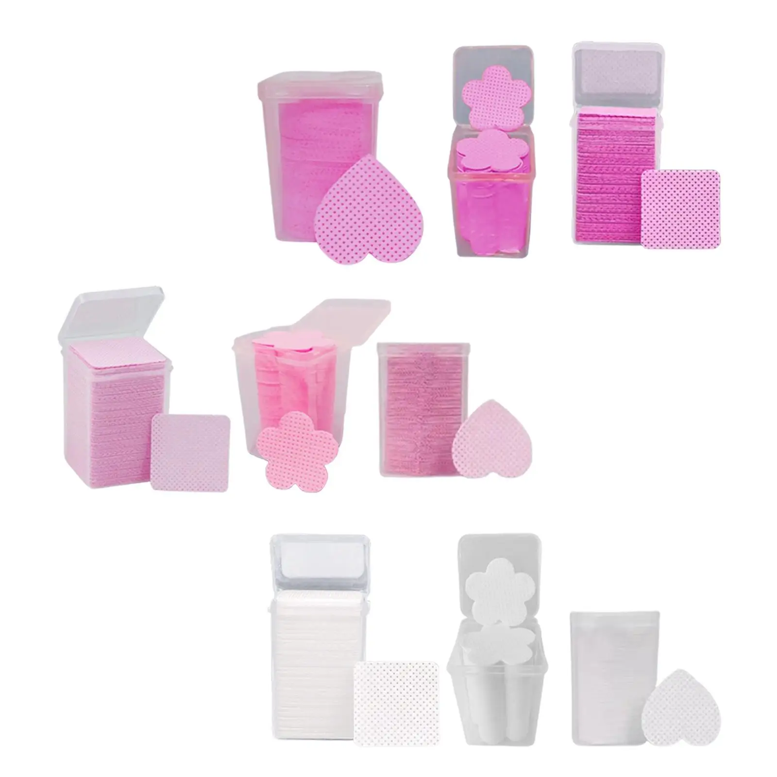 600x ネイルワイプ グルークリーニングワイプ DIY フィンガーネイル DIY ビューティープロジェクト用