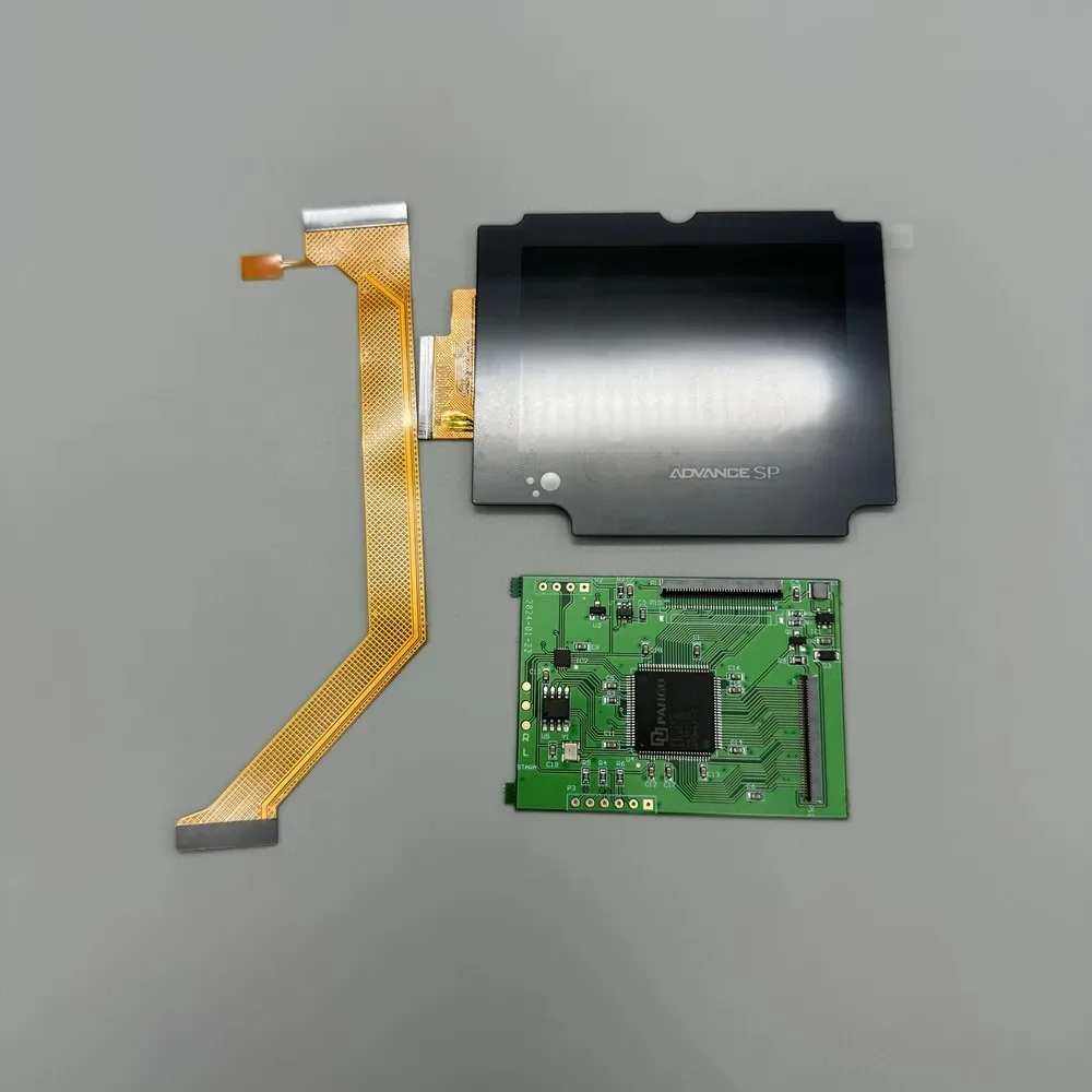 

2.9"original size IPS high brightness LCD screen is suitable for Gameboy advance SP GBASP support pixel mode display