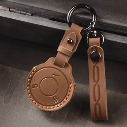 Leather Car Key Case For BMW MINI COOPER S ONE JCW F54 F55 F56 F57 F60 CLUBMA Keychain Holder Protector Cover Bag
