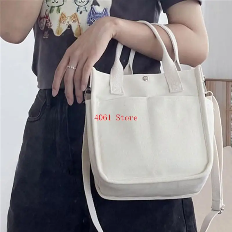

Functional Canvas Crossbody Bag With Ample Storage Shoulder Handbag Fashion Shopping Bag For Women and Men