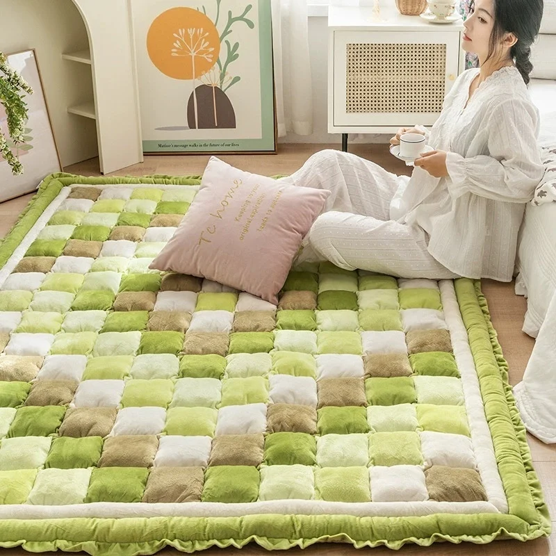 

Наполнители ручной работы с полипропиленовым хлопковым напольным ковриком, домашний декор, прикроватная подушка для ног, подушка с татами, сиденье для гостиной, защита для дивана, пылезащитный чехол