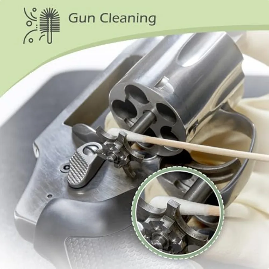 Coton-tige de 6 pouces de Long avec manche en bois, 400 pièces, pointes Q longues très absorbantes pour le maquillage et les soins des animaux de compagnie, nettoyage des pistolets non pelucheux S