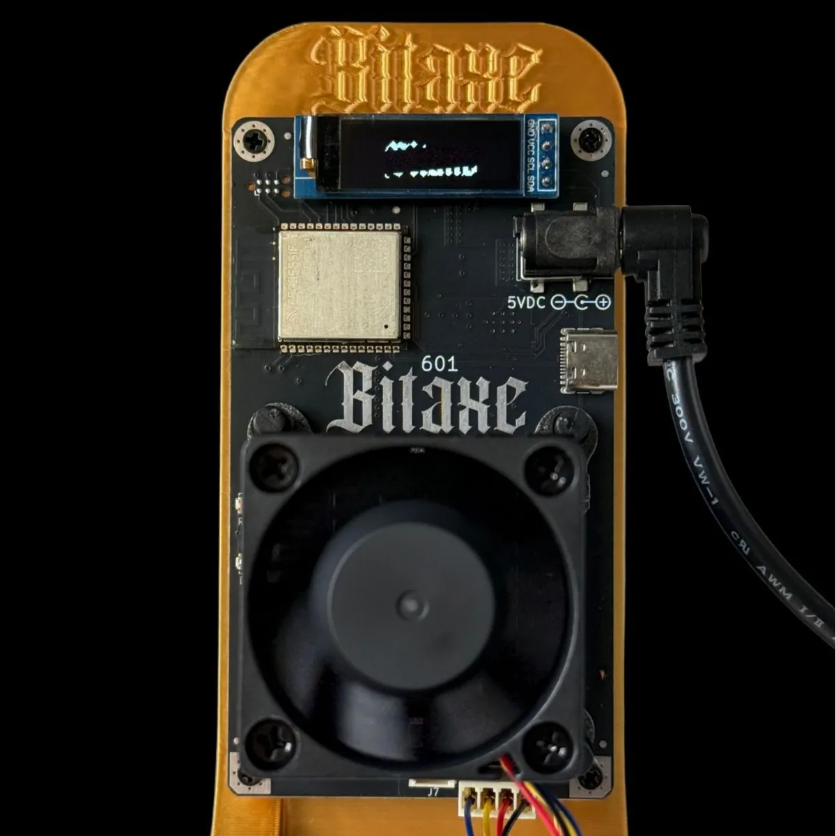 Bitaxe Gamma 601 Solo Miner BTC Lotto Machine 1.2T with Hash Rate and Power Supply BM1370