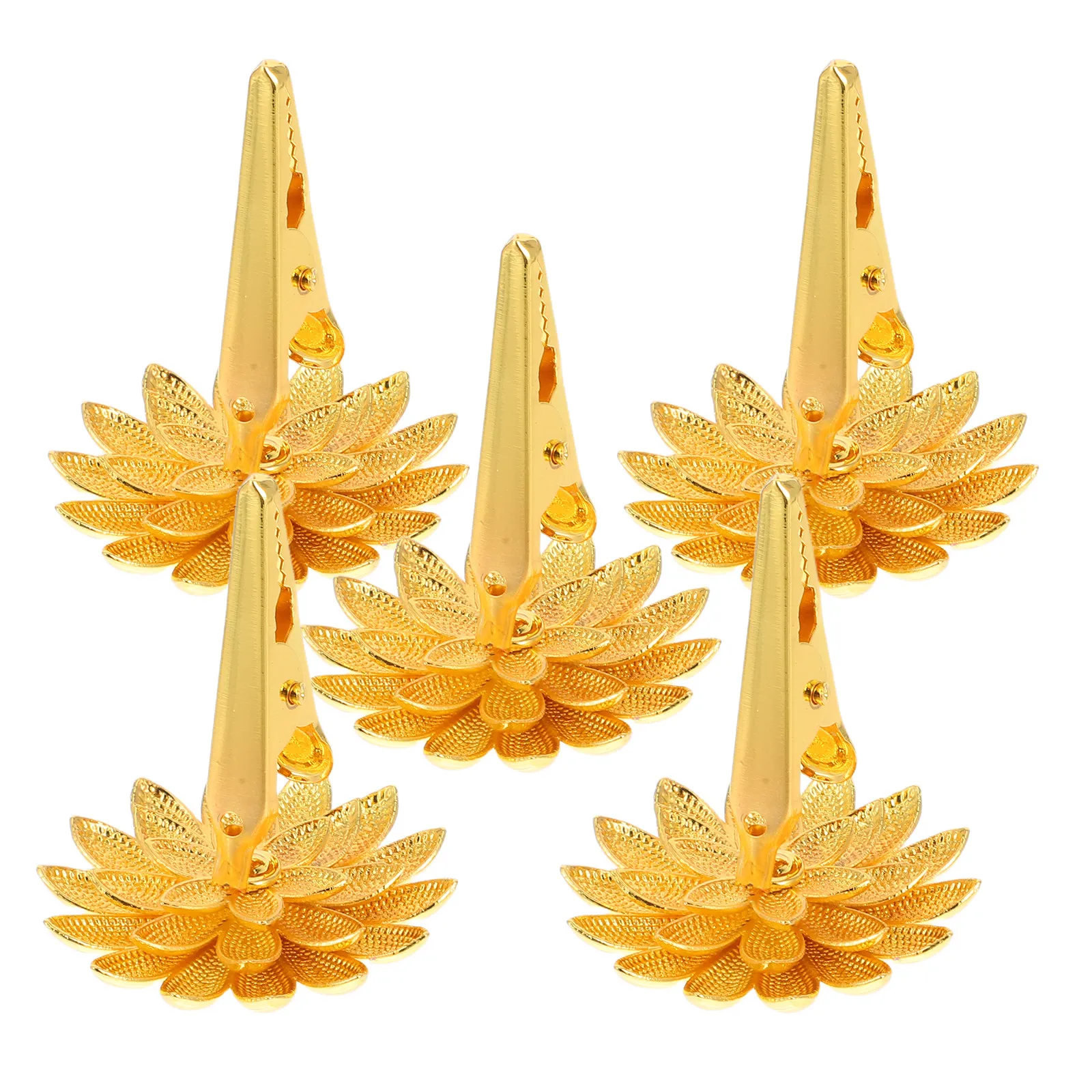 5Pcs Retro Lotus Base Incense Clamp Versatile Stick Spiral Coil Holder for Desk Table Office Outdoor Meditation Relaxation